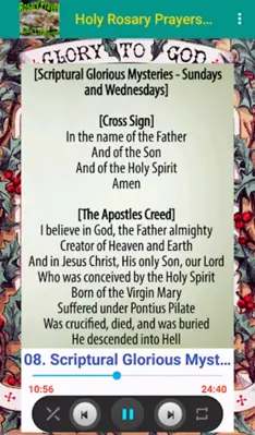 Holy Rosary Prayers Audio android App screenshot 0